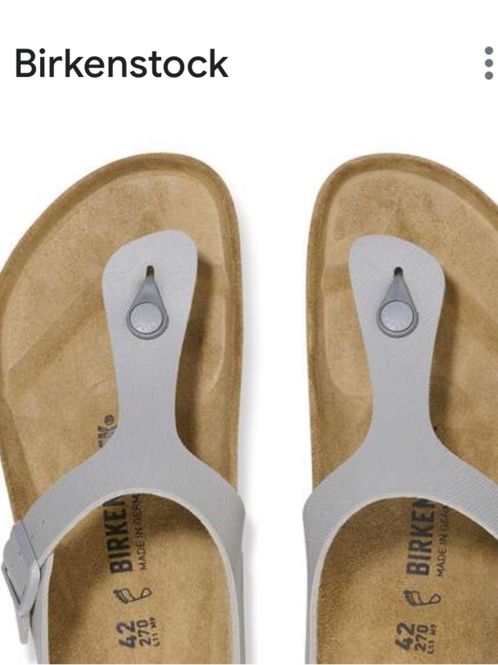 Birkenstock Gizeh Thong Sandals in White